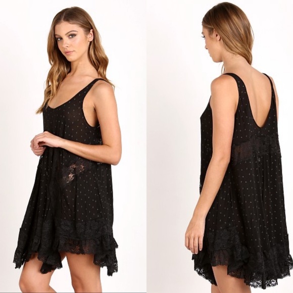 Free People Dresses & Skirts - Free People She Swings Slip Black Combo